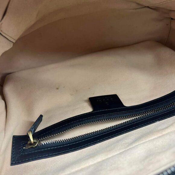 100% Authentic Gucci Matellasse Sylvie Web Leather Shoulder Bag - Picture 13 of 14